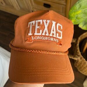 Vintage Texas Longhorns Orange Rope-Trim SnapBack Cap